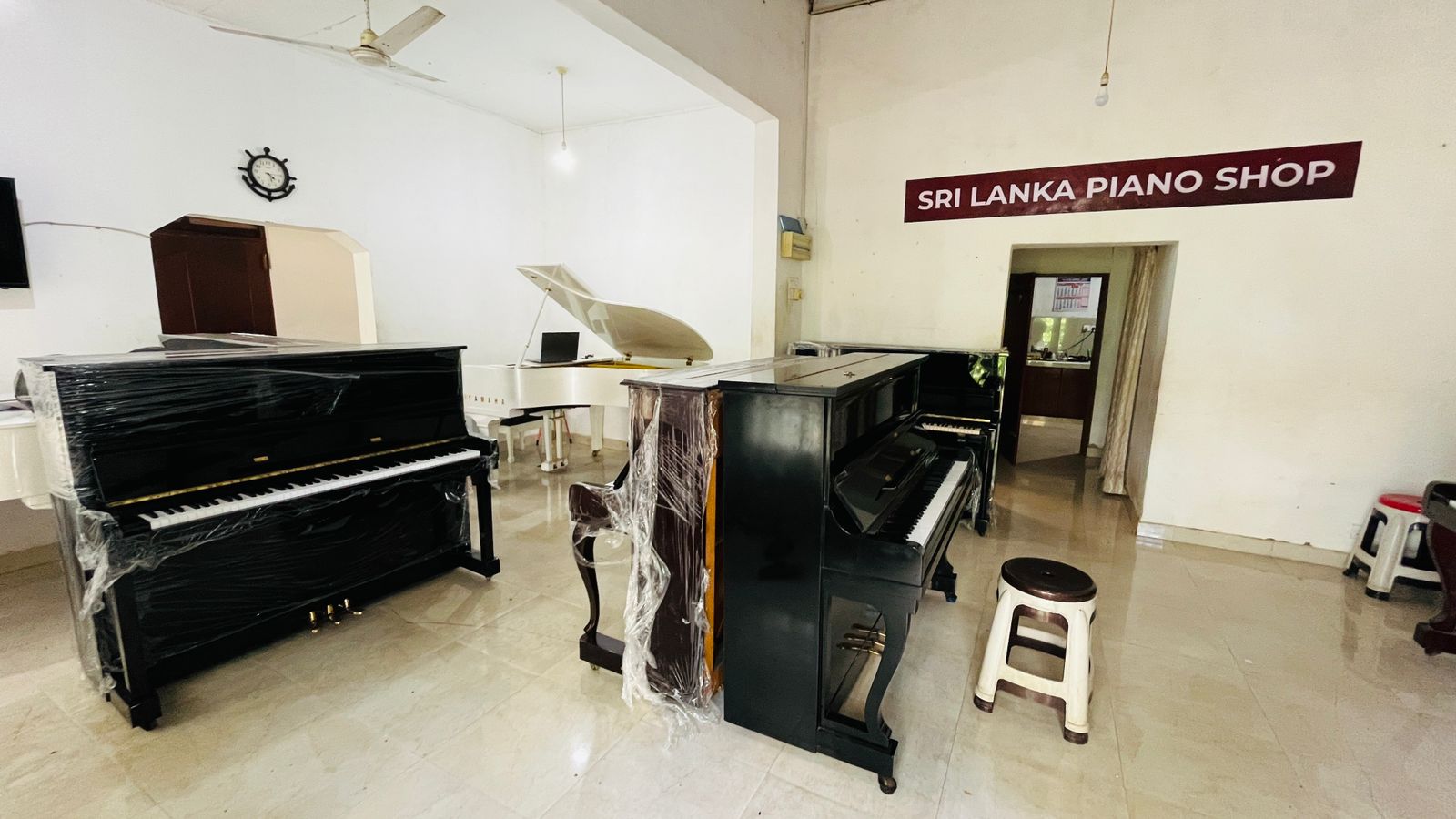 Kyle Kylie piano shop display room